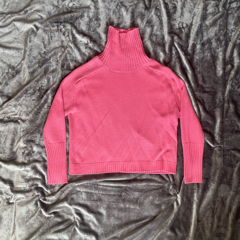 SHEIN Pink Turtleneck Sweater